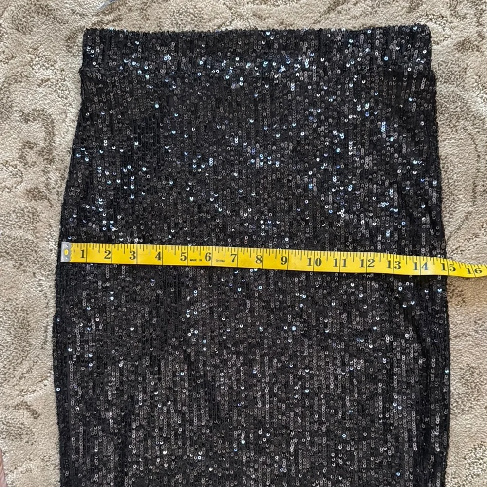 Rachel Zoe Black Sequin Pencil Skirt - Picture 5 of 5